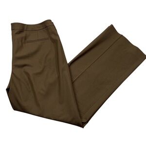 Lafayette‎ 148 New York 14 Brown Ladies Dress Pants 95% Wool Straight Leg Pocket